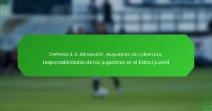 Defensa 4-3: Alineación, esquemas de cobertura, responsabilidades de los jugadores en el fútbol juvenil